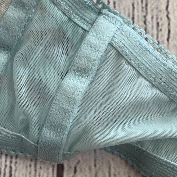 Victoria's Secret 36C Dream Angel Push-up Padded Bra Light Blue Lace Sexy - Picture 7 of 14